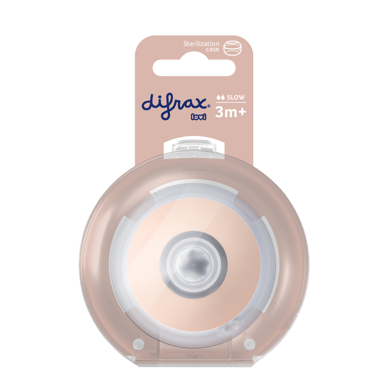 Difrax Flessenspeen Mammafeel Dynamisch Slow (1 stuk)