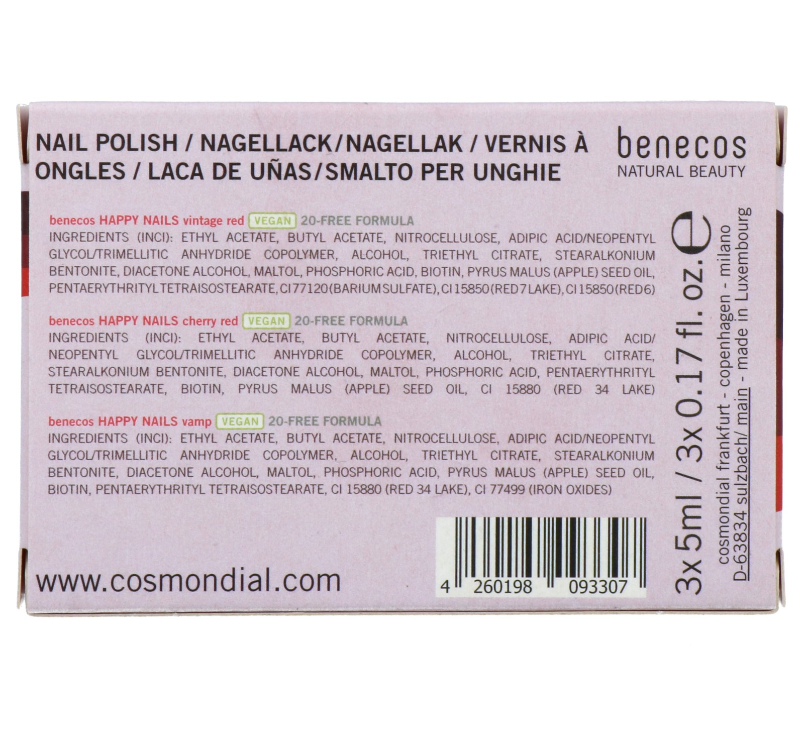 Benecos Nagellak Classic In Red Gift set (1 stuk) - image 2