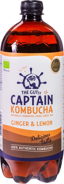 Captain Kombucha Ginger&Lemon Bio (1000 ml)