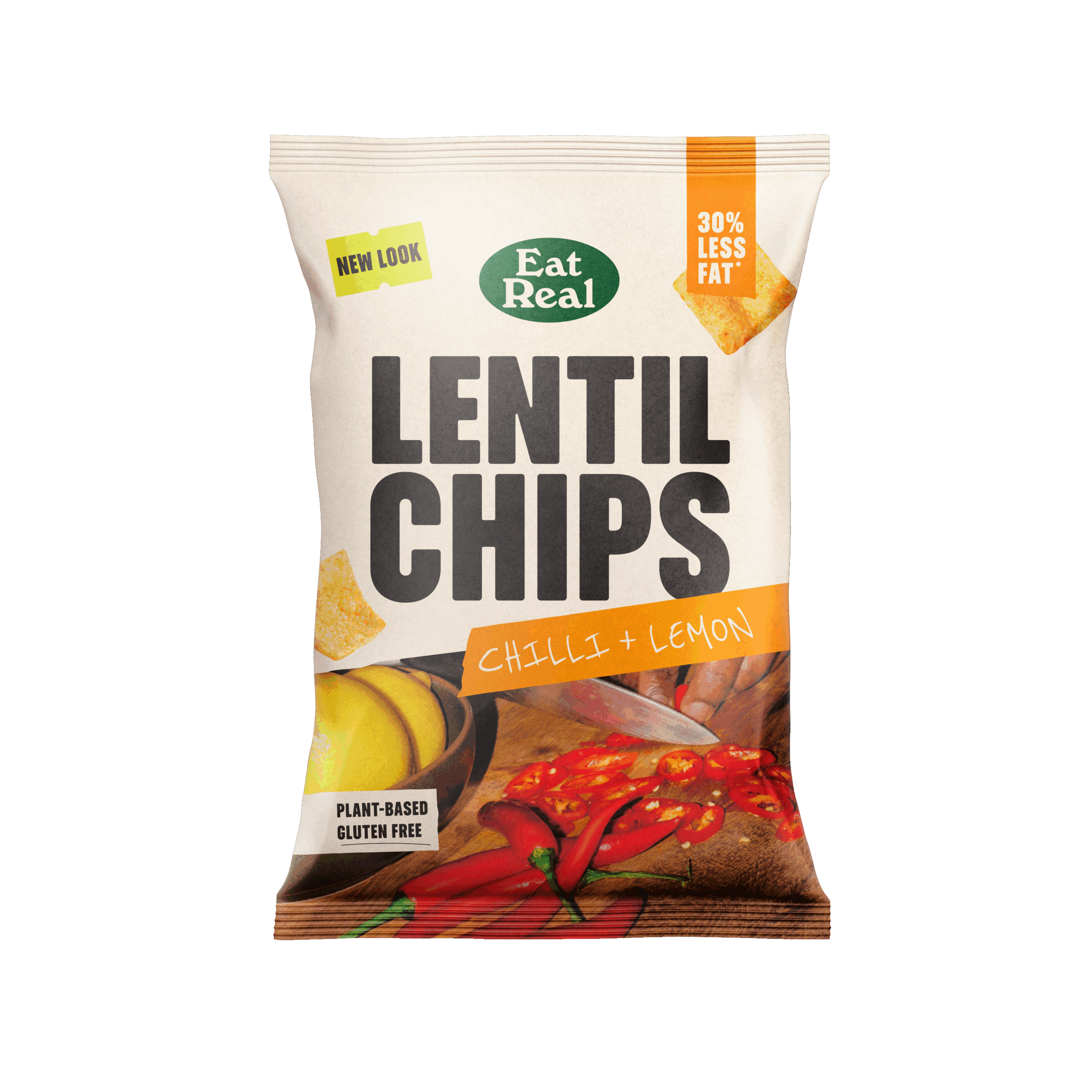 Eat Real Lentilchips Chilli&Lemon (95 gr)