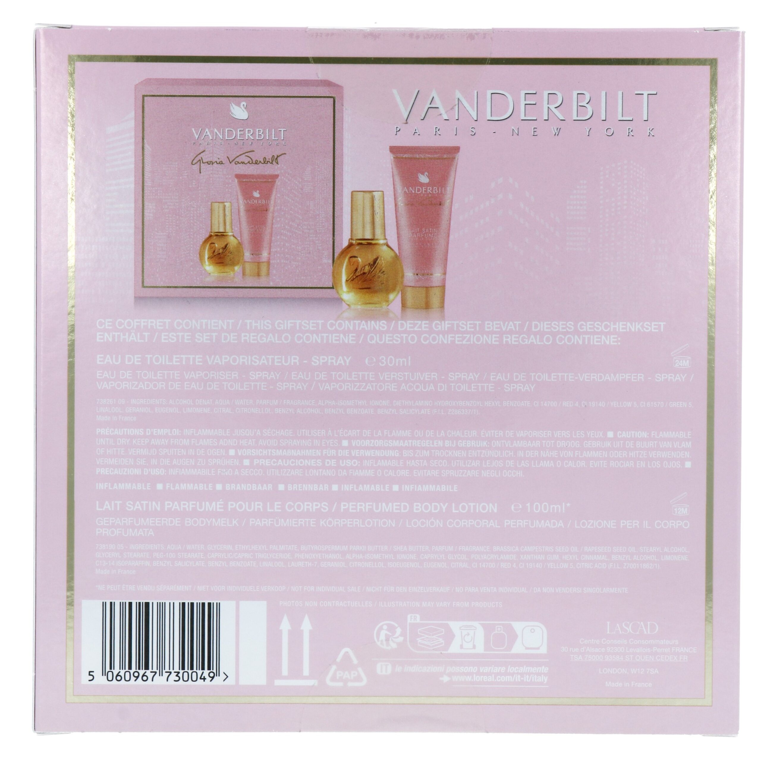 Vanderbilt No 1 Gift set Dames (130 ml)