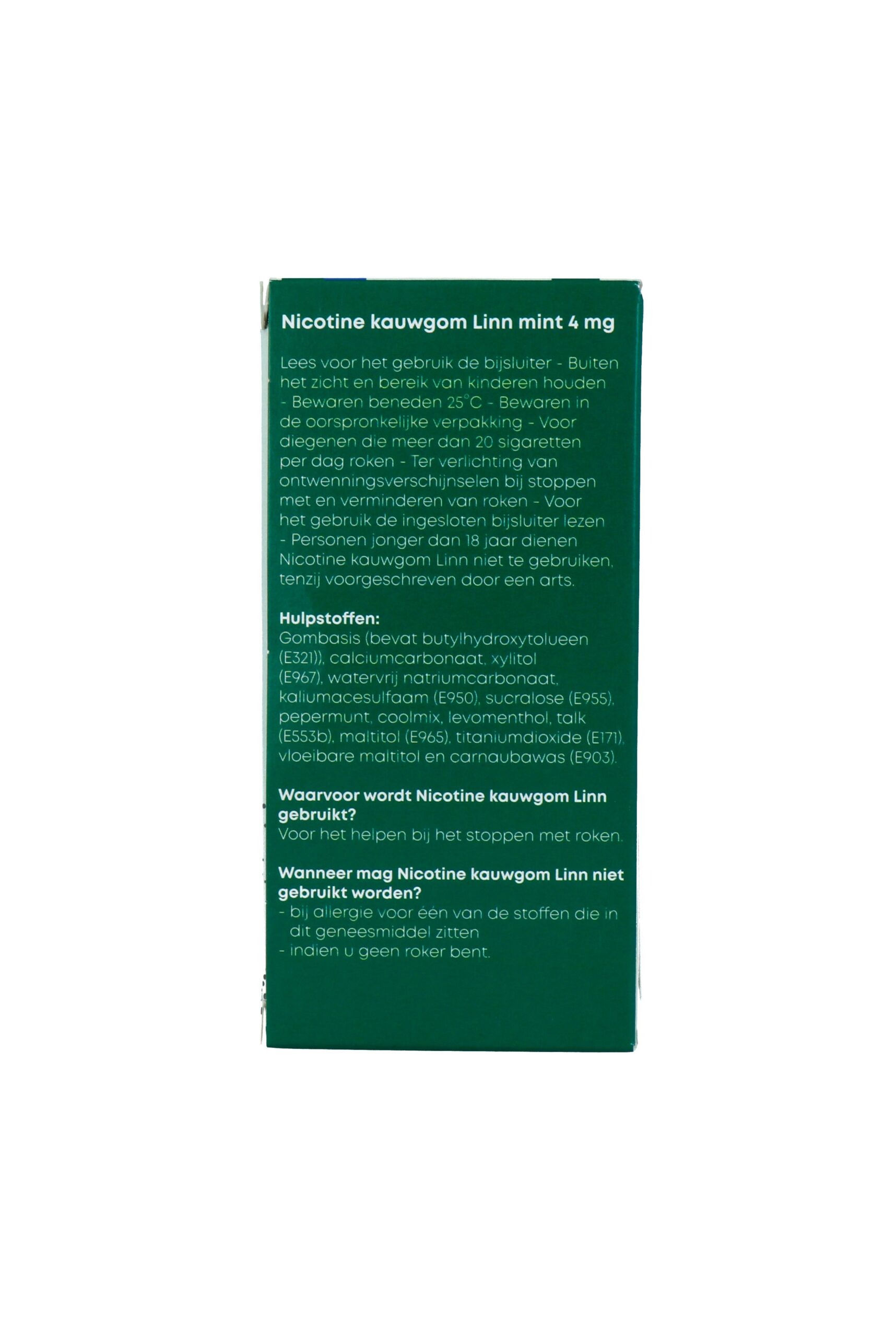 Linn Nicotine Kauwgom Mint 4Mg (204 stuks) - image 2