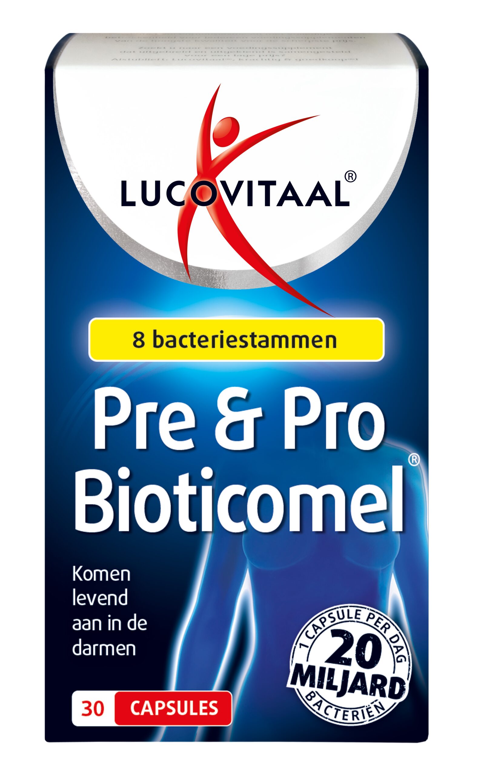 Lucovitaal Pre & Pro Bioticomel (30 capsules)