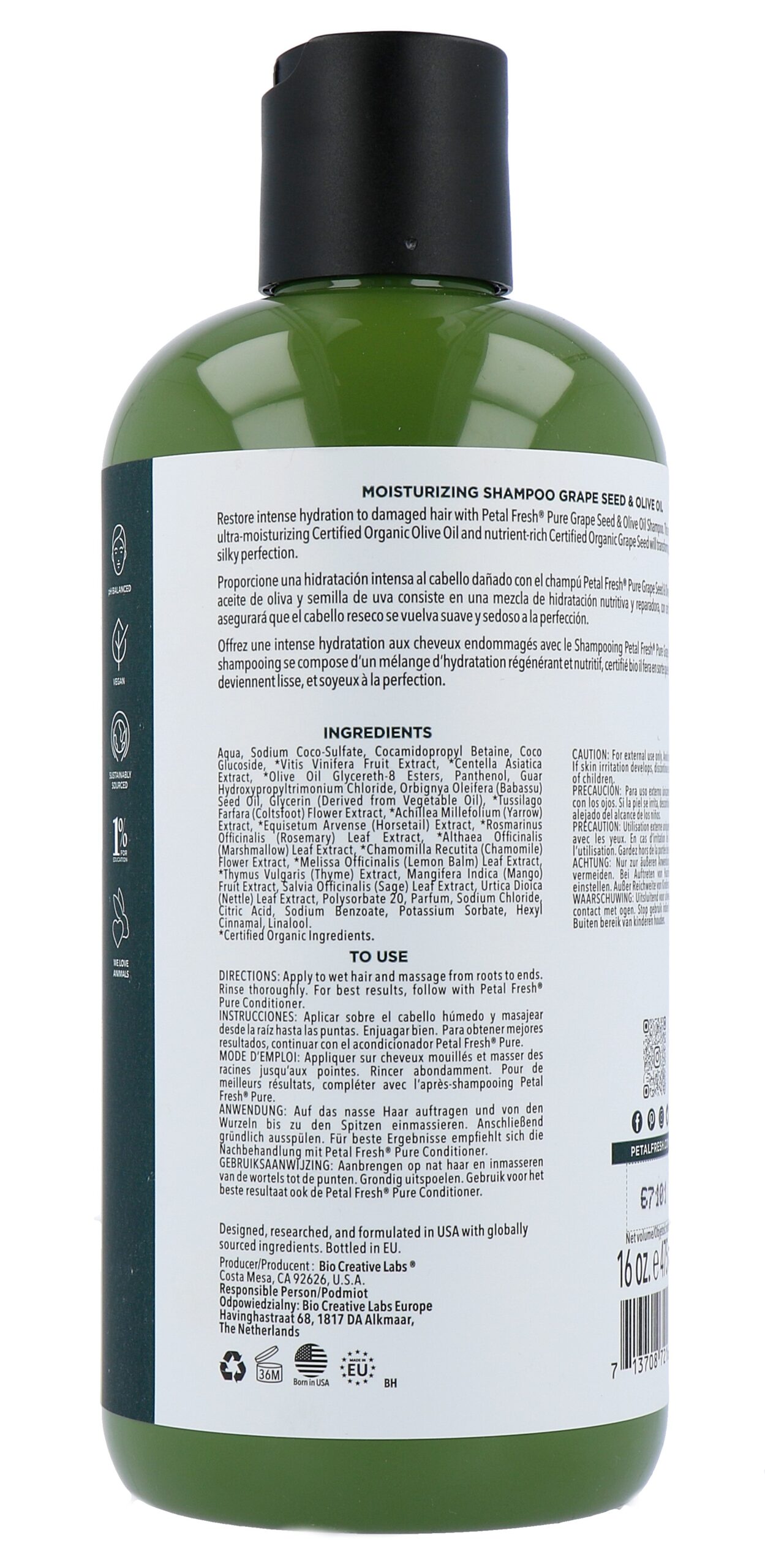 Petal Fresh Shampoo Grape & Olive (475 ml) - image 2