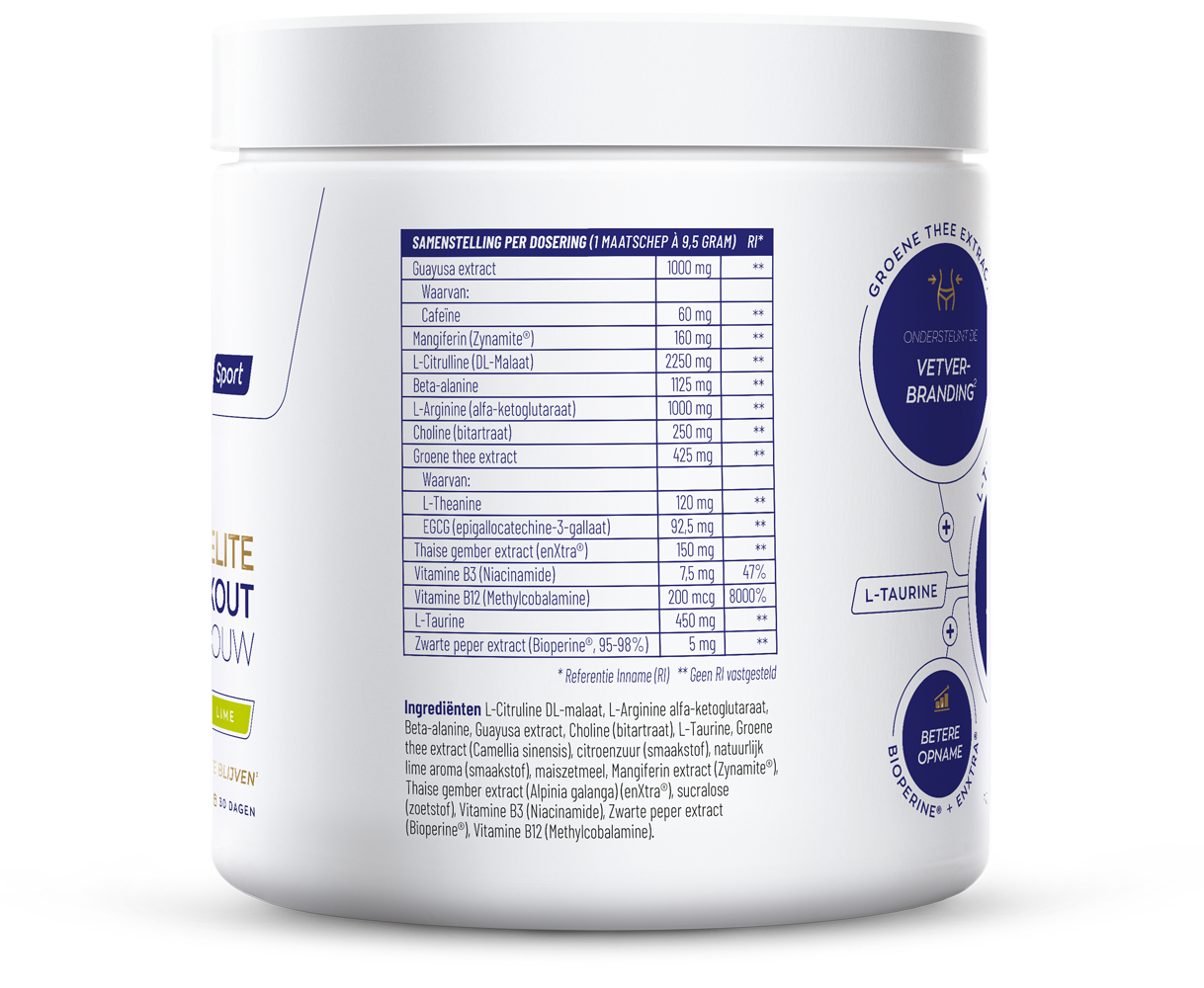 Vitakruid Elite Pre Workout Vrouw (284 gr)