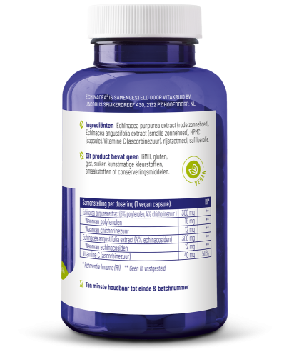 Vitakruid Echinacea 600 Purpurea (4%) Angustifolia (6%, 4%) (90 vega capsules) - image 2