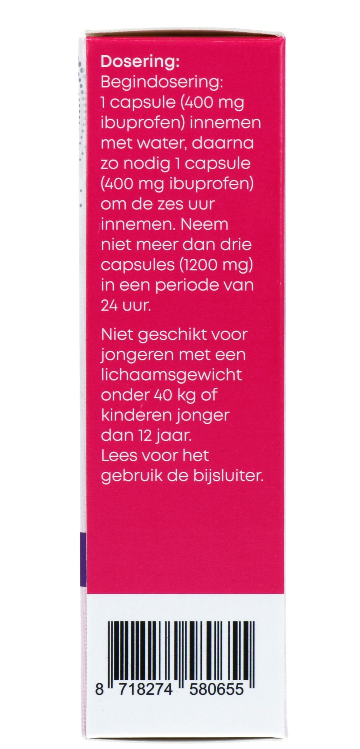 Linn Ibuprofen 400mg Suikervrij (20 capsules) - image 2