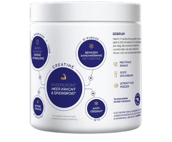 Vitakruid Elite Creatine Complex D-Ribose, Q10 & Magnesium (261 gr)