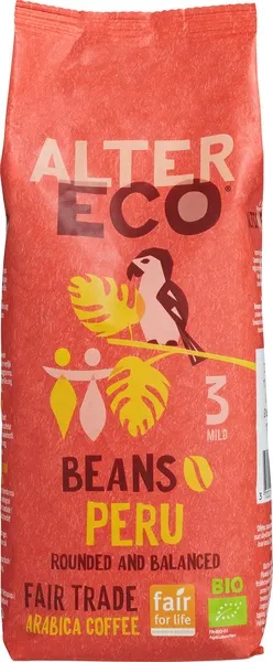 Alter Eco Koffiebonen Peru (500 gr)