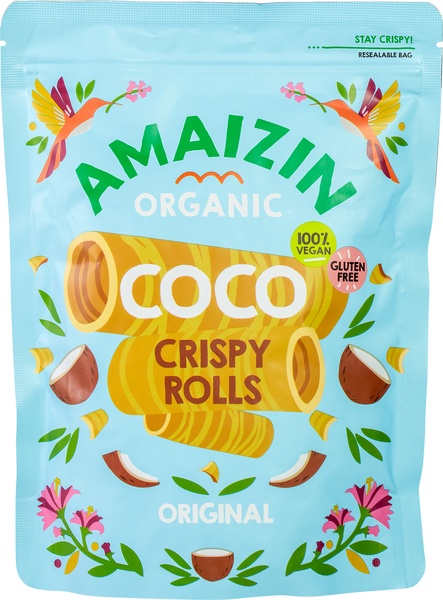 Amaizin Crispy Rolls Kokos (140 gr)