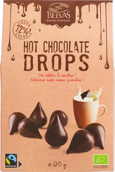 Belvas Chocoladedrops Hot (120 gr)