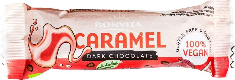 Bonvita Chocolate-Bar Dark Caramel (40 gr)