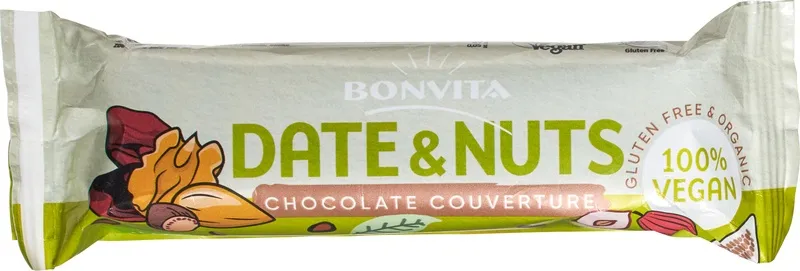 Bonvita Chocolate-Bar Date & Nuts (40 gr)