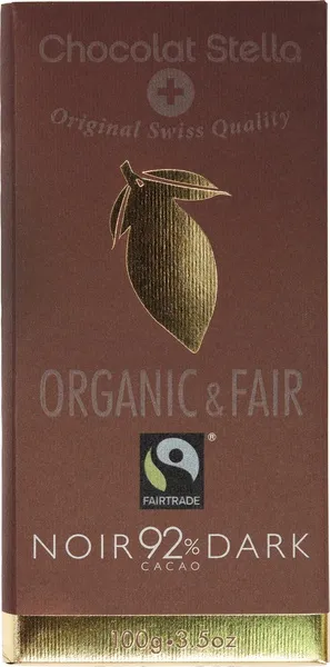 Chocolat Stella Chocolate-Bar Dark 92% (100 gr)