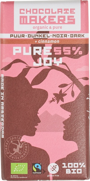 Chocolatemakers Chocoladereep Puur Joy 55% (80 gr)
