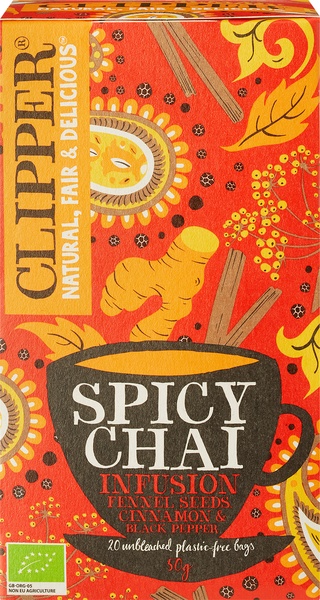 Clipper Kruidenthee Spicy Chai (20 zakjes)