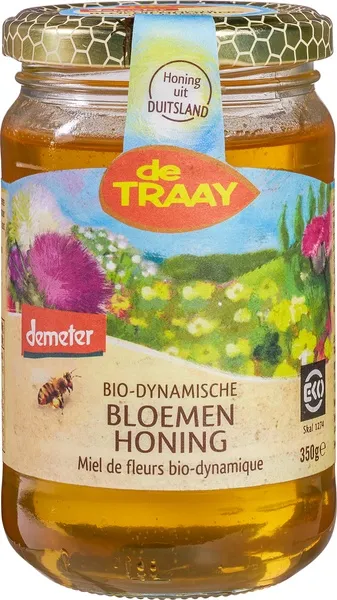 De Traay Bloemenhoning Bio Dynamisch Vloeibaar (350 gr)