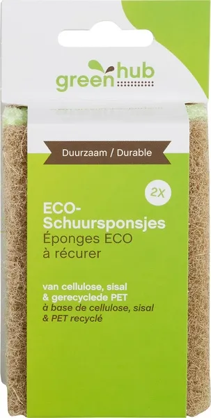 Greenhub Eco-Schuursponsjes (2 stuks)