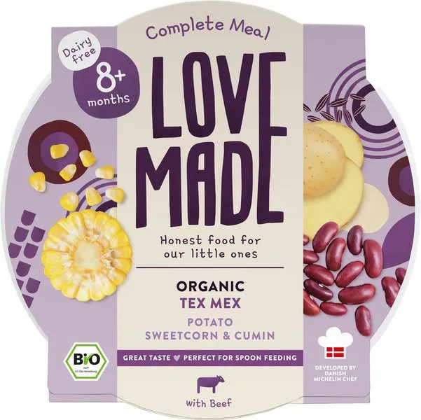 Lovemade Babymaaltijd Tex-Mex 8+ Maanden (185 gr)