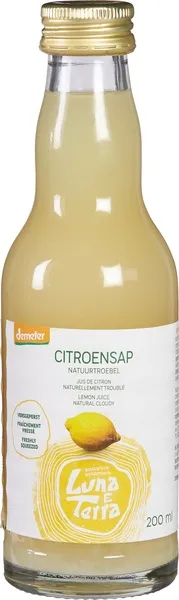 Luna E Terra Citroensap Natuurtroebel (200 ml)