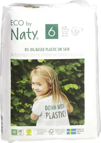 Naty Luiers 6 Junior 16+ Kg (17 stuks)