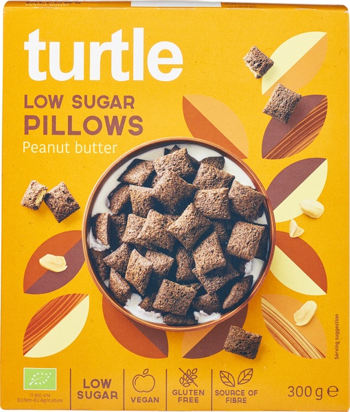 Turtle Peanutbutterpillow Low Sugar (300 gr)
