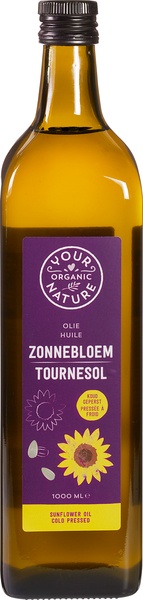 Your Organic Nature Zonnebloemolie Koudgeperst (1000 ml)