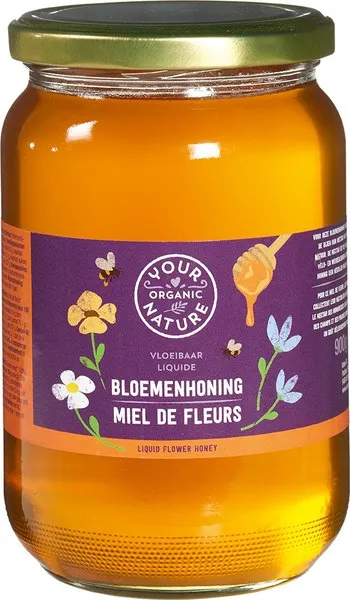 Your Organic Nature Bloemenhoning Vloeibaar (900 gr)