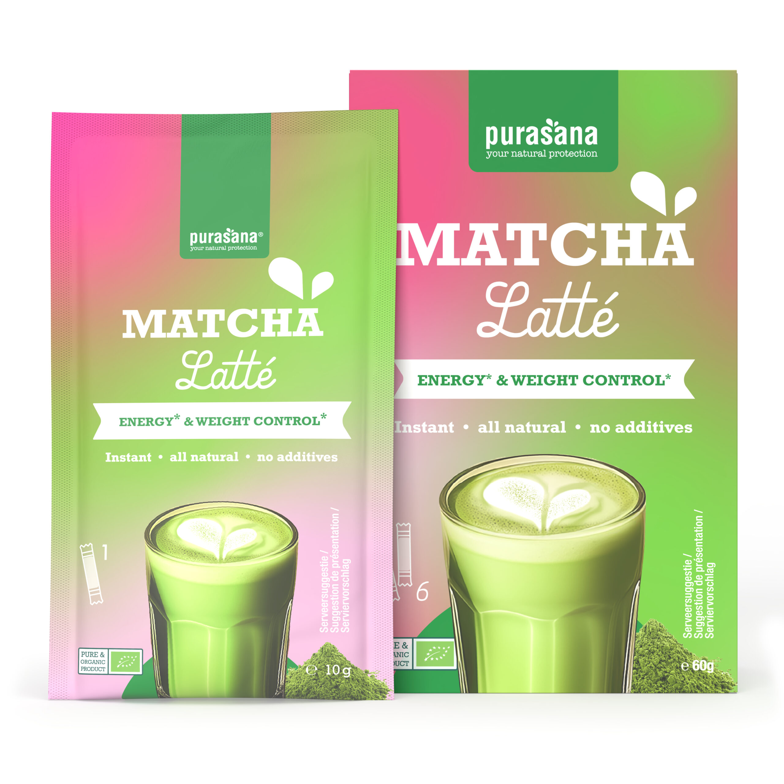 Purasana Matcha Latté Bio (6 x 10 gr)