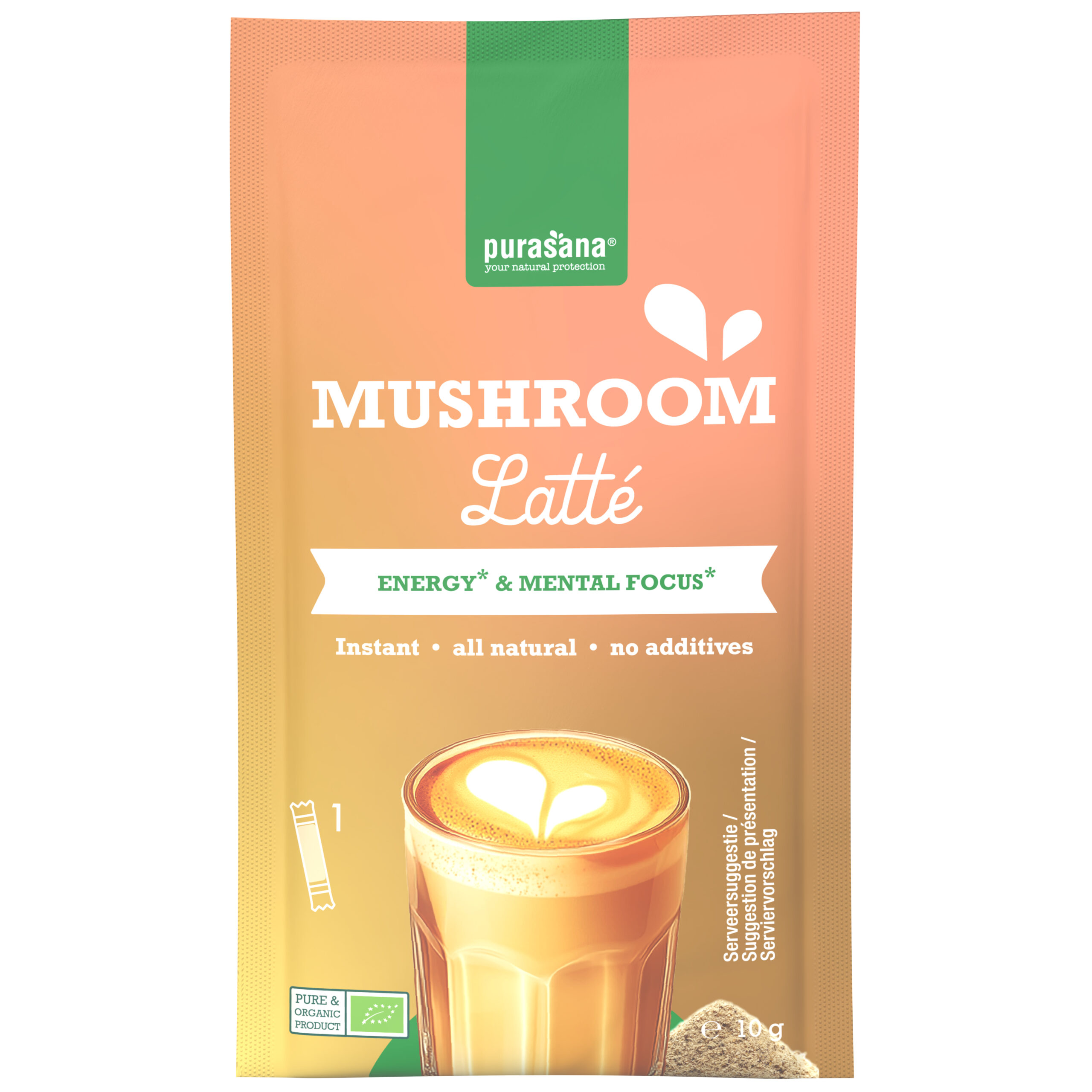 Purasana Mushroom Latté Bio (6 x 10 gr) - image 6