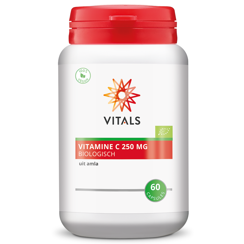 Vitals Vitamine C 250 mg Biologisch (60 capsules)