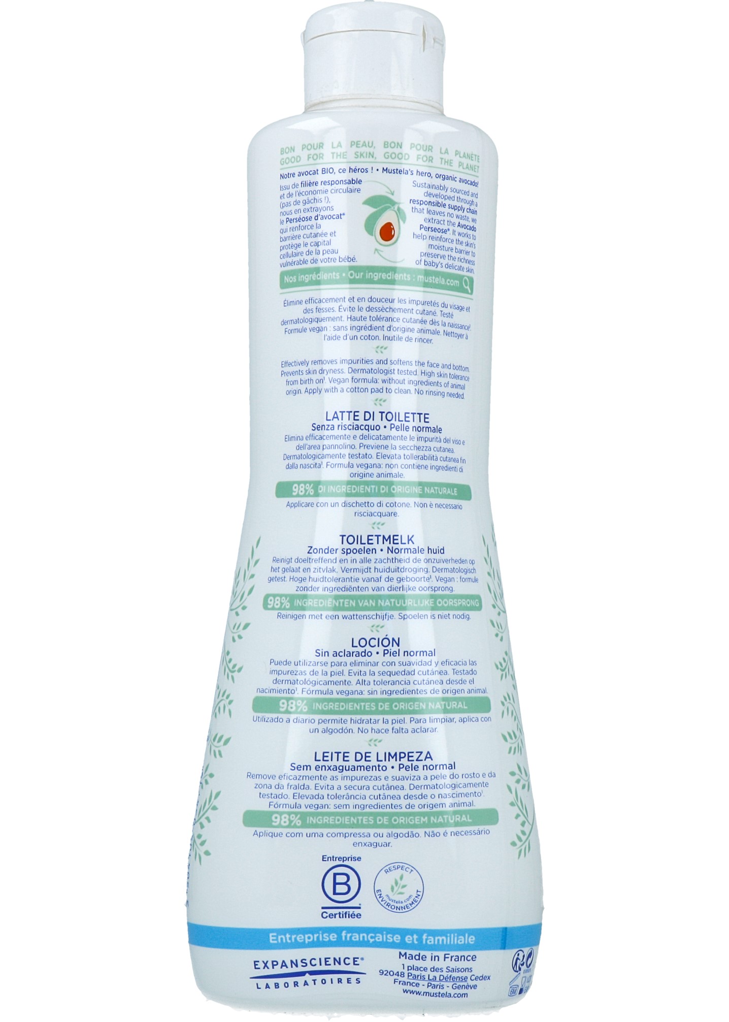 Mustela Toiletmelk (750 ml)