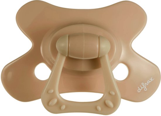 Difrax Fopspeen Natural 6 maand Caramel (1 stuk)