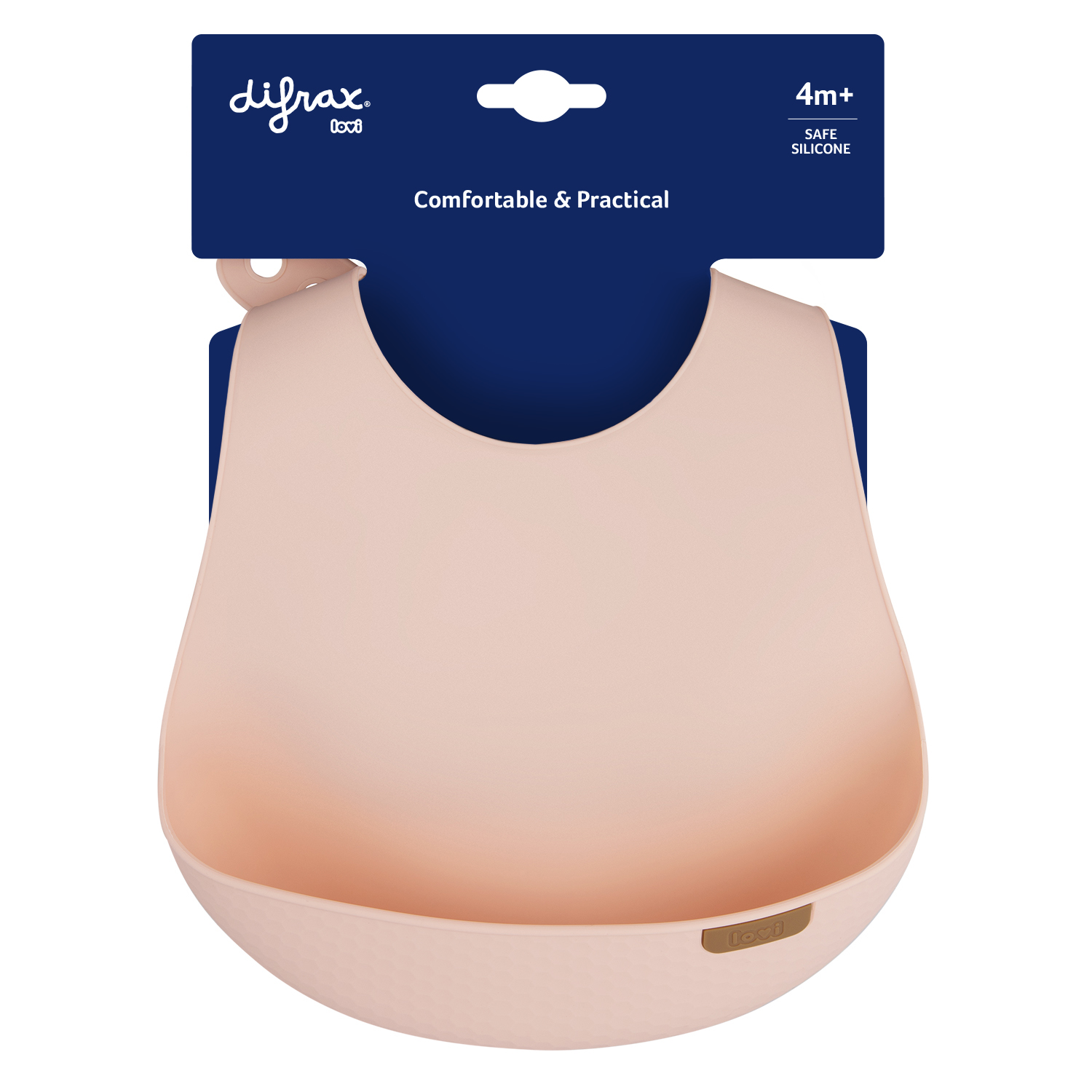 Difrax Lovi Slab Siliconen Nude (1 stuk)