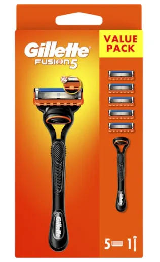 Gillette Fusion5 Scheermeshouder + 5 mesjes (1stuk)