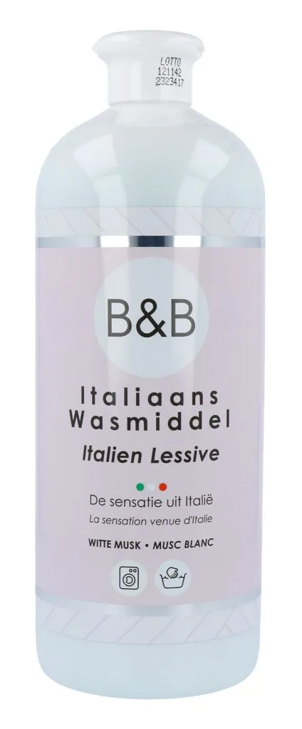 B&B Italiaans Wasmiddel Witte Musk (1000 ml)
