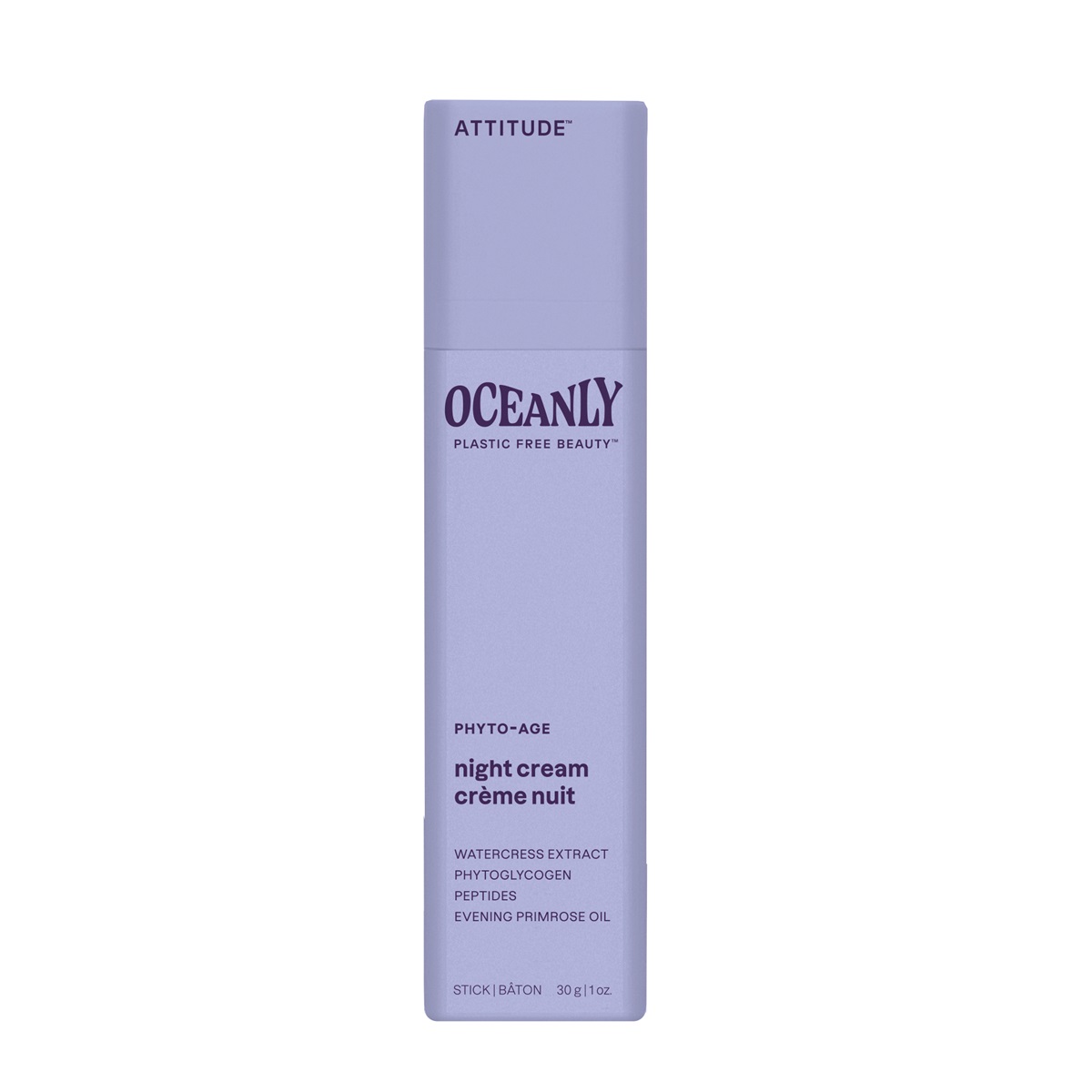 Attitude Oceanly Phyto-Age Nachtcreme Stick (30 gr)