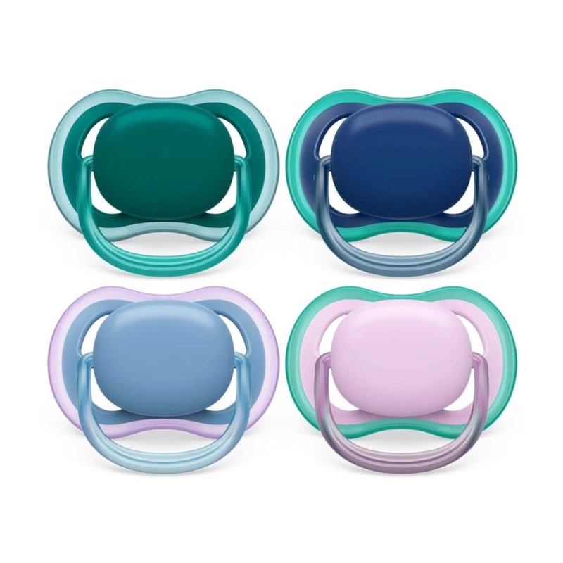 Avent Fopspeen 6-18M Ultra Air Mix Blauw Paars (2 stuks)