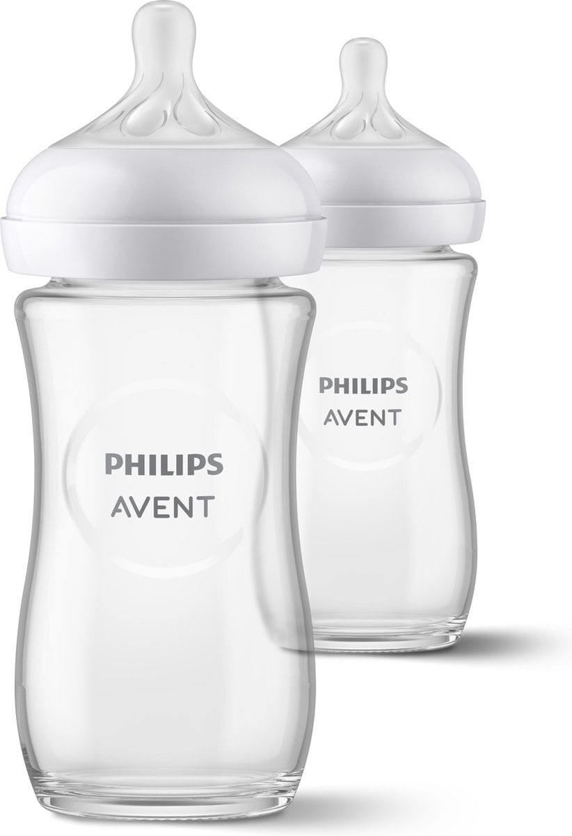 Avent Zuigfles Natural 3.0 Glas Duo (2 stuks)
