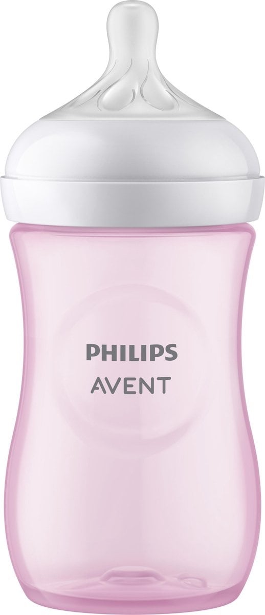 Avent Zuigfles Natural 3.0 Roze (1 stuk)