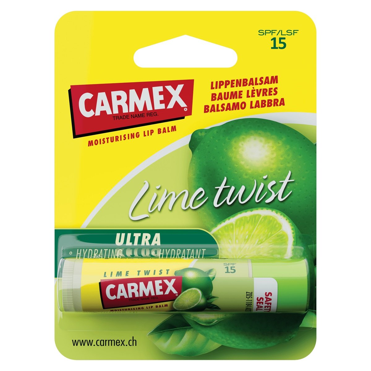 Carmex Lippenbalsem Lime Stick 15 SPF (4,25 gr)