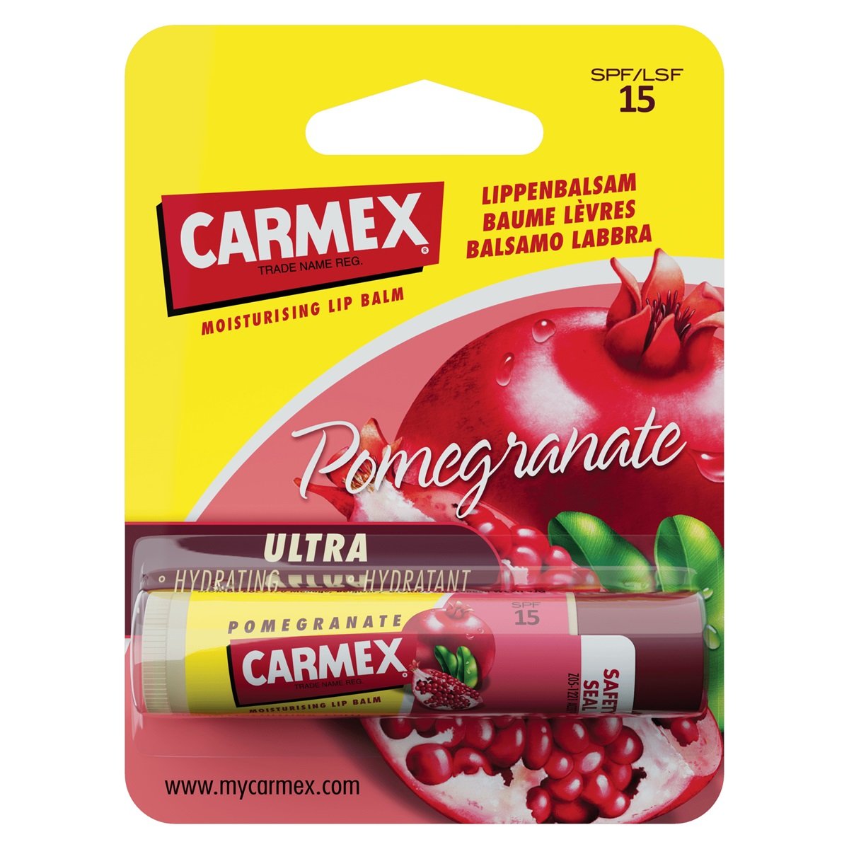 Carmex Lippenbalsem Pomegranate 15 SPF (4,25 gr)