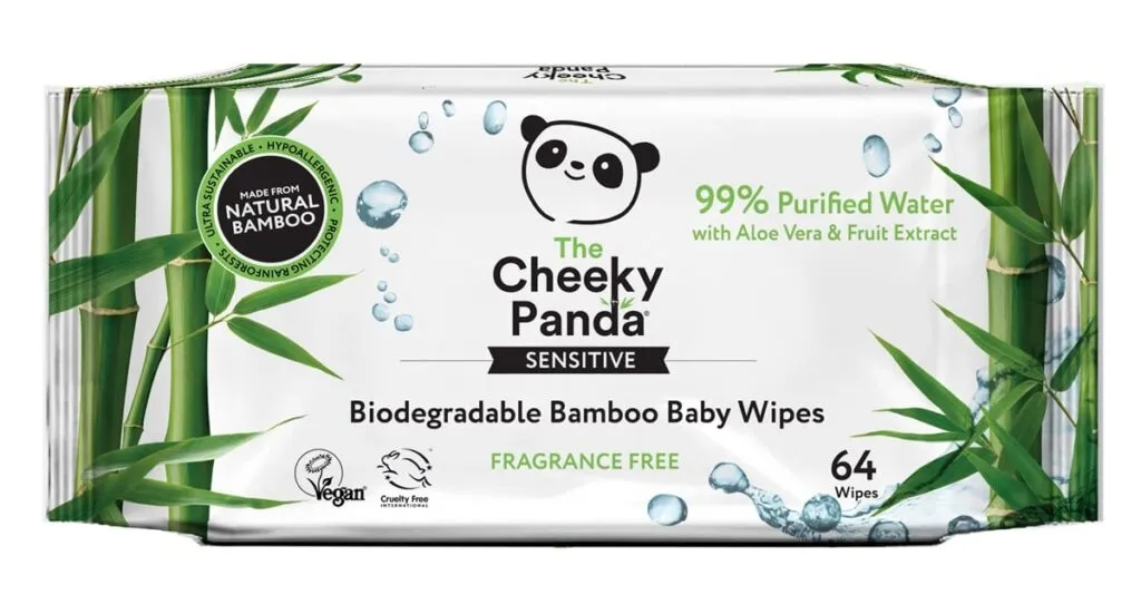 The Cheeky Panda Billendoekjes Bamboo (64 stuks)
