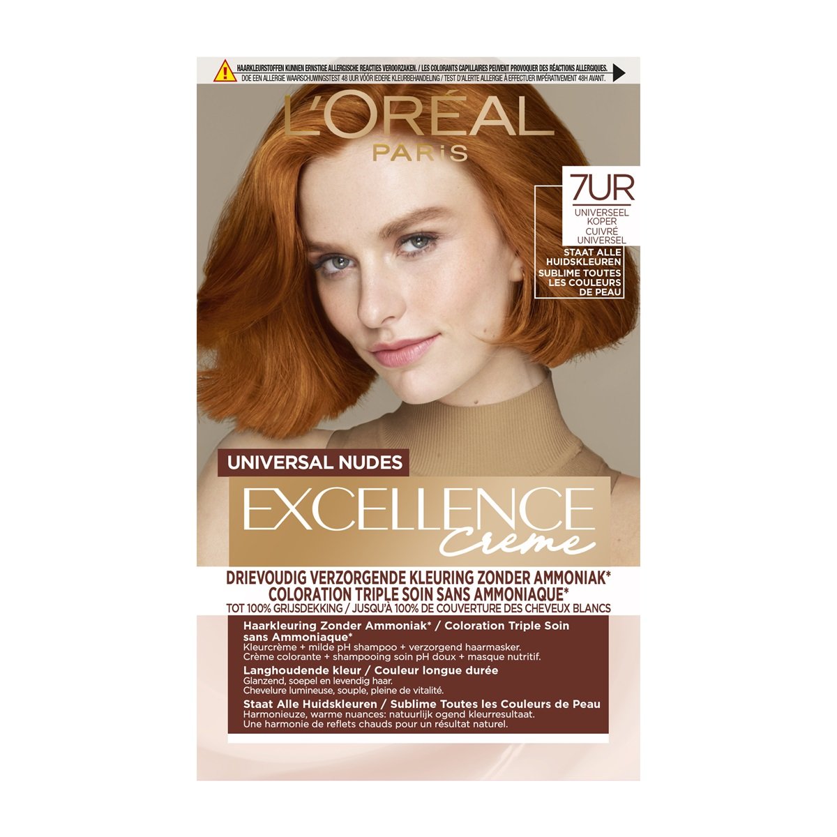 L'Oréal Excellence Creme 7Ur - Uni Koper (1 stuk)