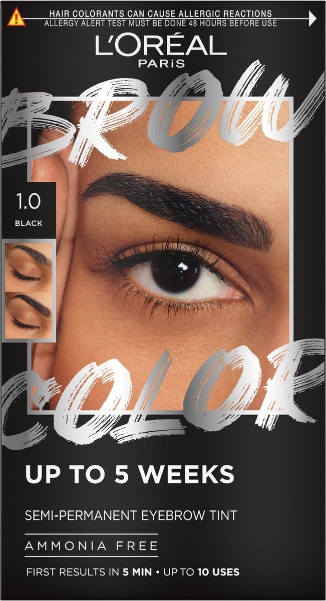 L'Oréal Eyebrow Brow Tint Kit 1.0 Black (1 stuk)
