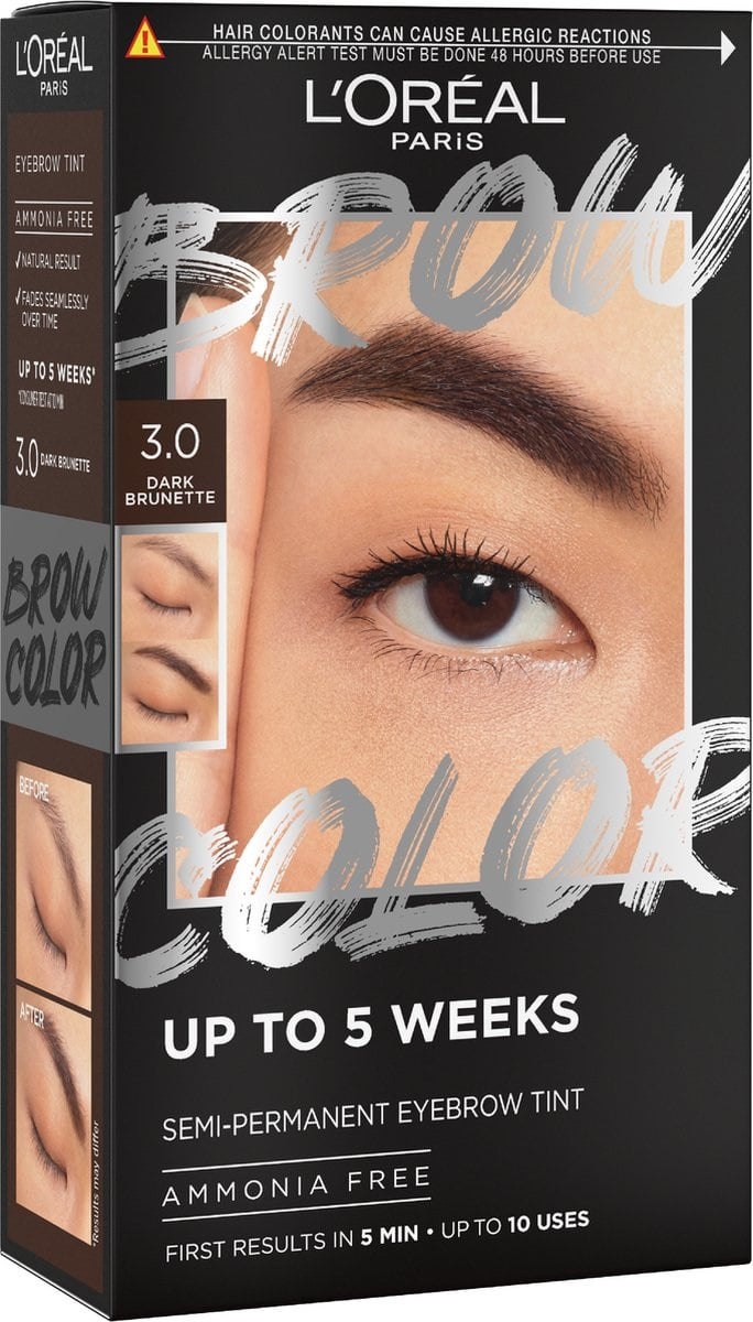 L'Oréal Eyebrow Brow Tint Kit 3.0 Dark Brunette (1 stuk)