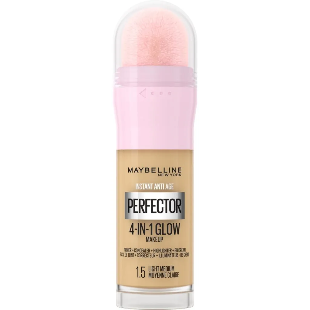 Maybelline New York Foundation Perfector 4-In-1 Glow 01.5 Light Medium (1 stuk)