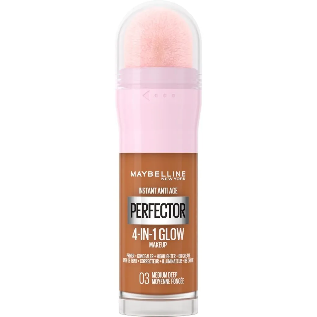 Maybelline New York Foundation Perfector 4-In-1 Glow 03 Medium Deep (1 stuk)