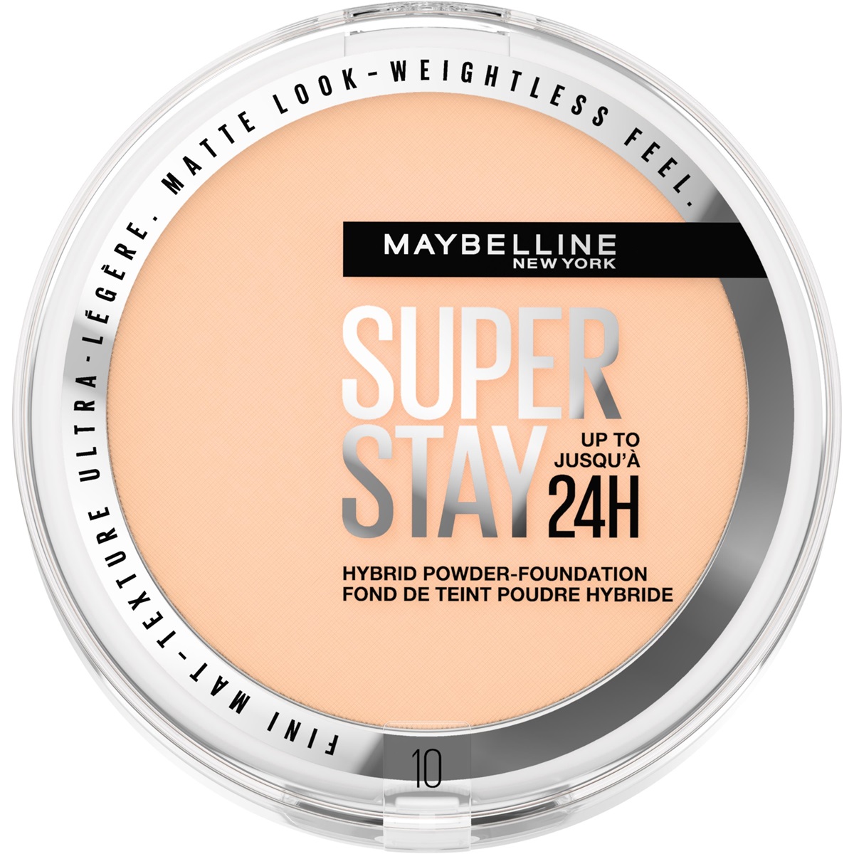Maybelline New York Foundation Powder Super Stay 24H Matte 10 (1 stuk)