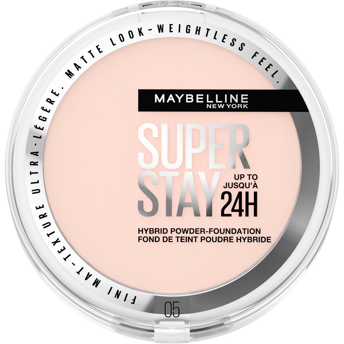 Maybelline New York Foundation Powder Super Stay 24H Matte 05 (1 stuk)
